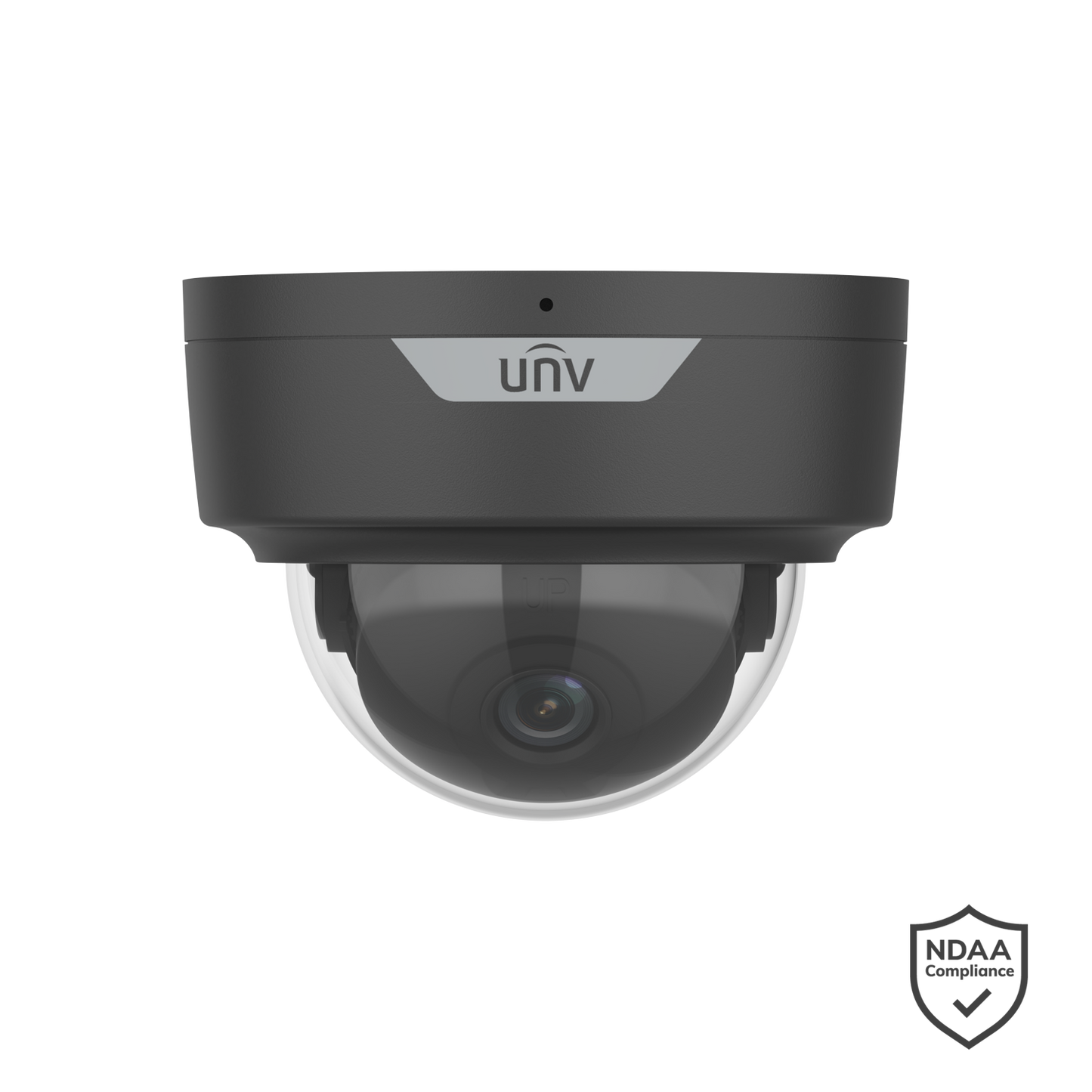 Uniview 8MP LightHunter Dome, Smart IR 40m, Perimeter Detection, Human/Vehicle Classification, WDR 130dB, Buil - Black