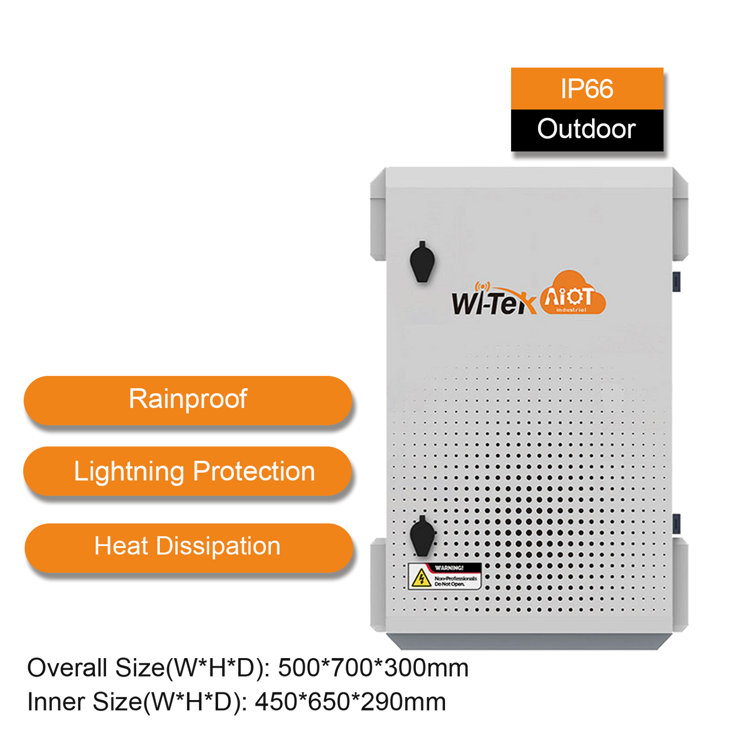 WI-IOTBOX03 - Wi-Tek Smart IoT Box IP66/IK10, 500x700x300mm