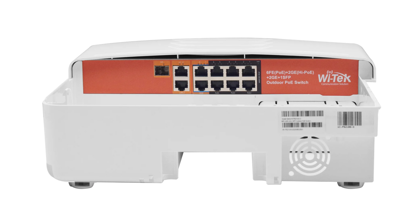 WI-TEK OUTDOOR 8 PORTS WATCHDOG POE SWITCH