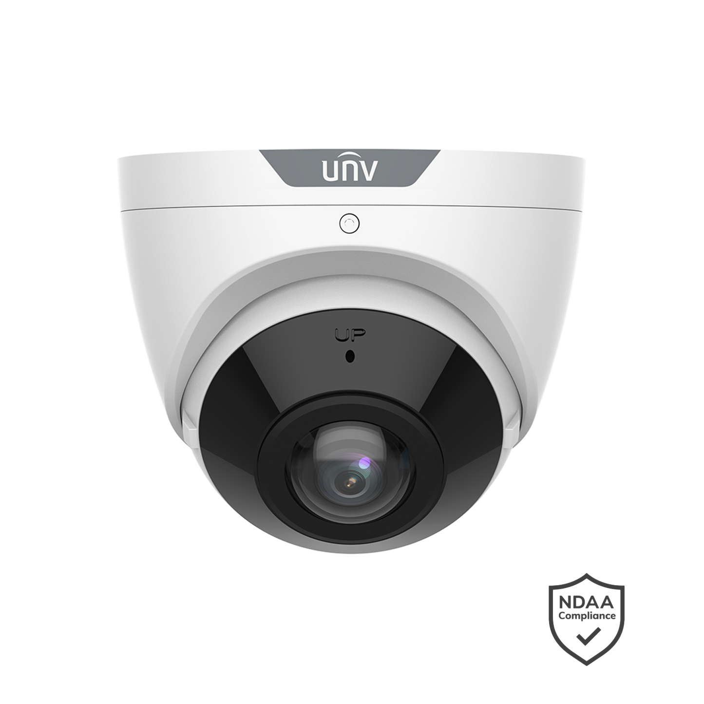 Uniview 8MP OmniView Fixed IR Turret Network Camera, 1.68mm fixed lens, 180° horizontal viewing angle, dewarpi
