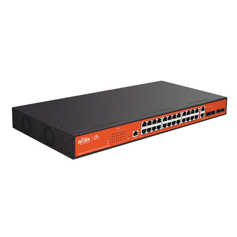 WI-TEK GIGA CLOUD MANAGED 24 PORTS POE SWITCH