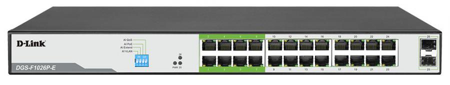 DES-F1026P-E - D-Link 24-port 10/100mbps PoE Switch