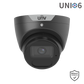 Uniview 6MP Prime Series Fixed LightHunter Turret, 2.8mm, Corridor mode, SD Card, WDR, IR40m, Built-in Mic, IP - Black