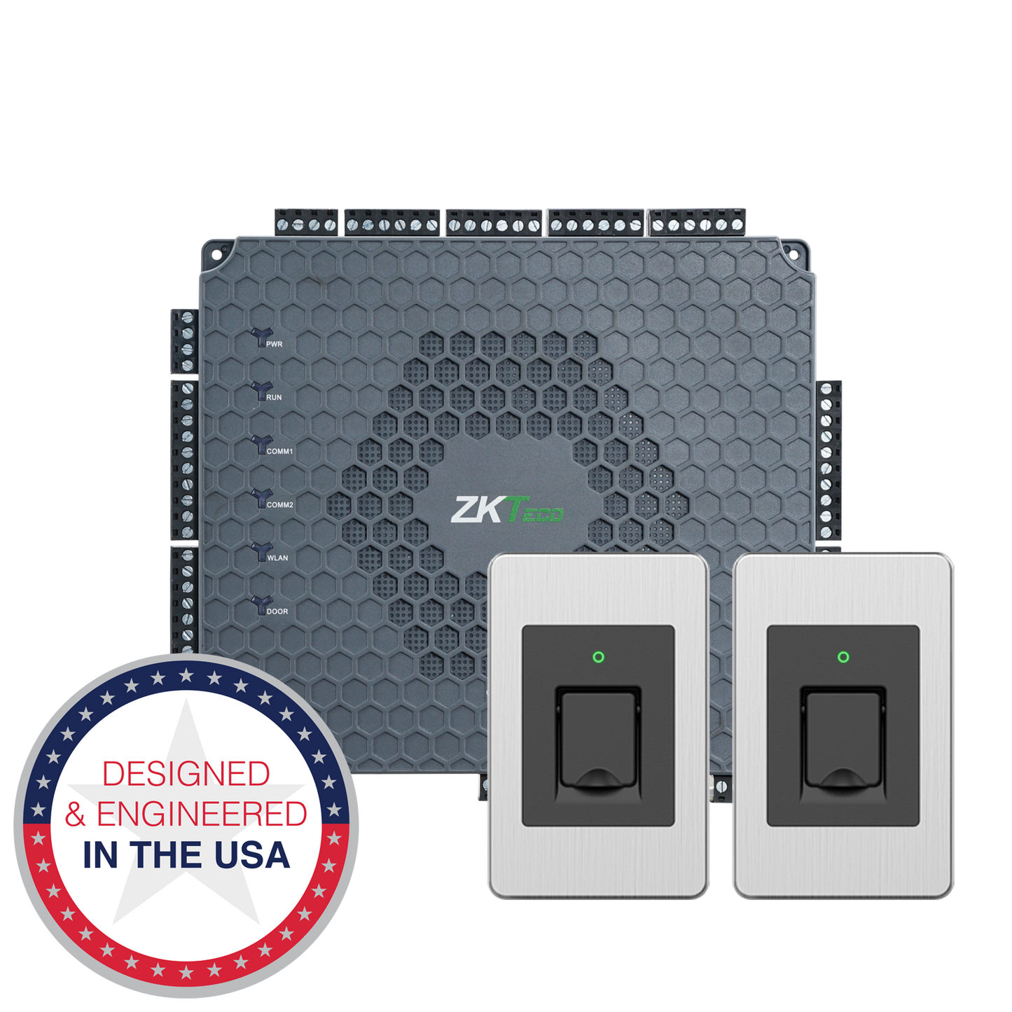 ATLAS-2FR1500A460 - ZKTeco Atlas 460 Kit + 2x FR1500S-A[MF] + SLK20R