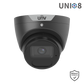 Uniview 8MP Prime Series Fixed LightHunter Turret, 2.8mm, Corridor mode, SD Card, WDR, IR40m, Built-in Mic, IP - Black