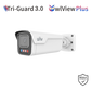 UNV 6MP Tri-Guard Dual-Light Bullet Network Camera, Fixed Lens, ColorHunter, WDR, Warm Light & IR 40m, Built-i - White