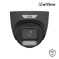 Uniview 6MP OwlView Series Fixed HD ColorHunter Turret, 2.8mm, SD Card, WDR, Warm Light 30m, Built-in Mic, IP6 - Black