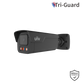 Uniview 8MP Smart Bullet, Perimeter Detection, Human/Vehicle Classification, Red/Blue Light & Audio Warning, W - Black