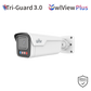 UNV 8MP Tri-Guard Dual-Light Bullet Network Camera, Fixed Lens, ColorHunter, WDR, Warm Light & IR 40m, Built-i - White