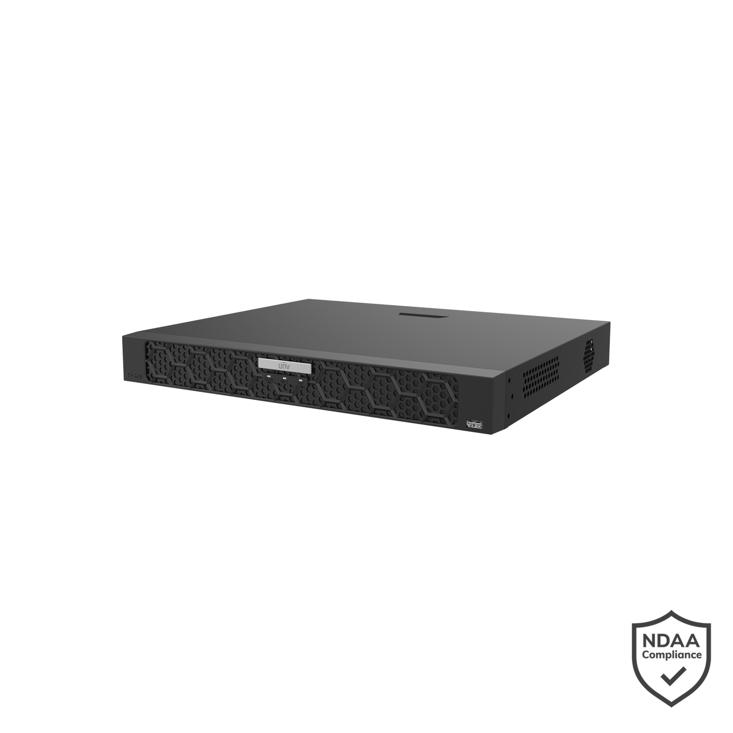 UNV 16-Ch Network Video Recorder, 2 HDD Bays, Ultra H.265/H.265/H.264, up to 32MP Recording, HDMI & VGA Simult