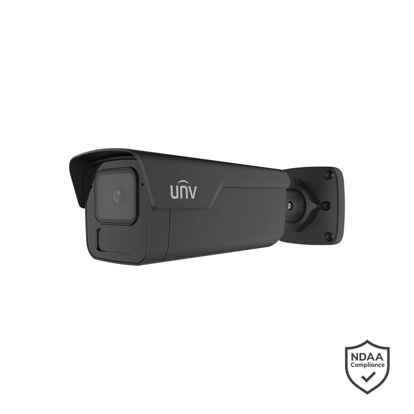Uniview 8MP LightHunter Bullet, Smart IR 80m, Perimeter Detection, Human/Vehicle Classification, WDR 130dB, Bu - Black