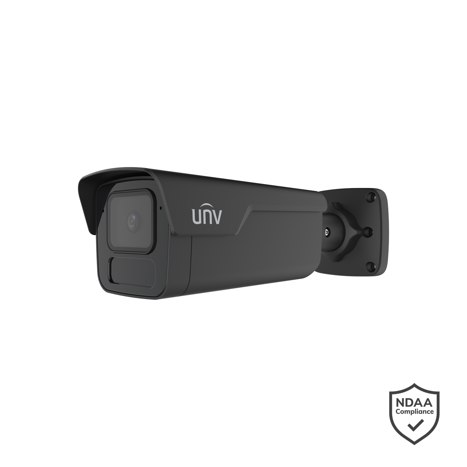 Uniview 8MP LightHunter Bullet, Smart IR 80m, Perimeter Detection, Human/Vehicle Classification, WDR 130dB, Bu - Black
