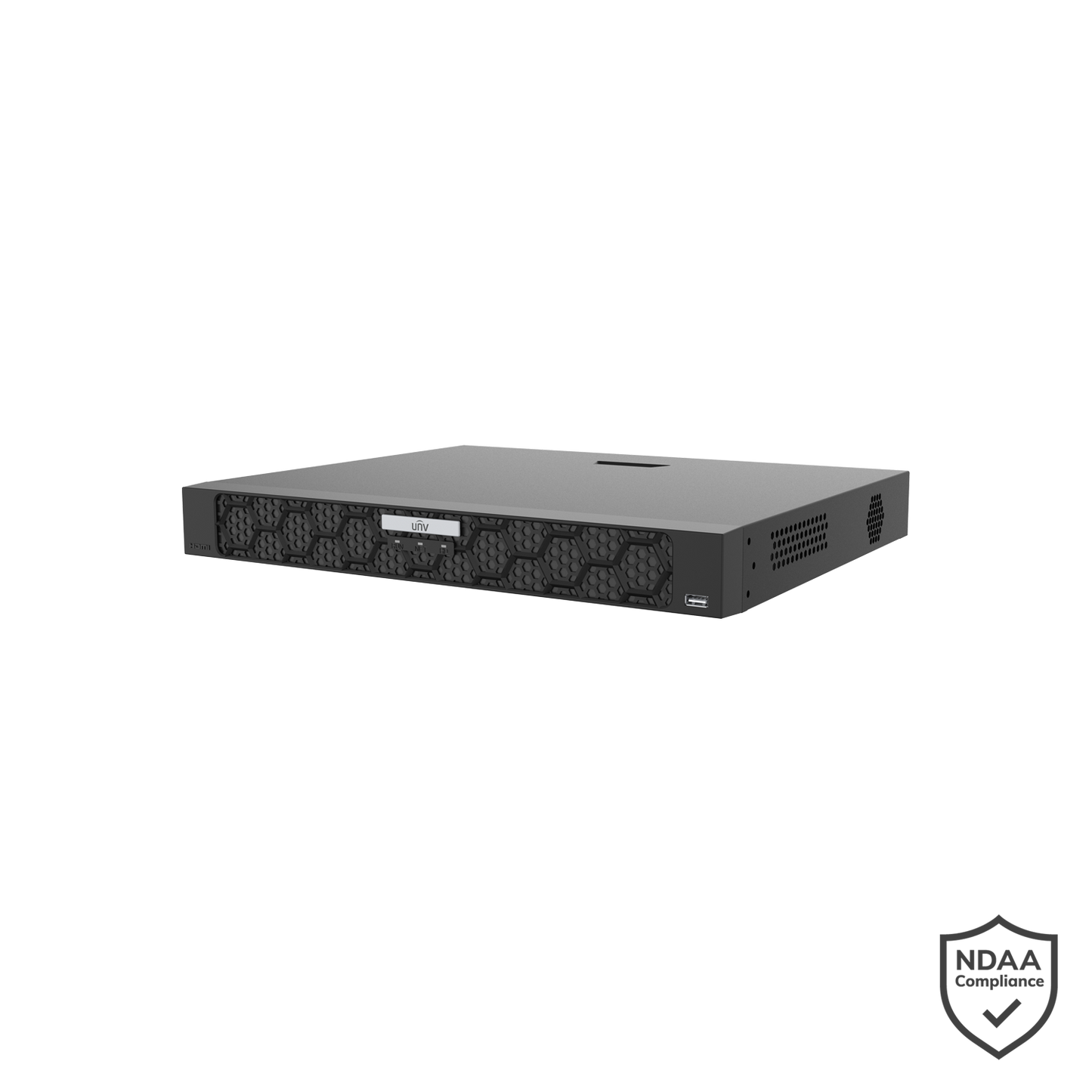 Uniview 16ch NVR Record Up to 16MP, 16 Port PoE, HDMI(4K), 2-SATA HDD Bays Up to 16TB for each disk, P2P, Ultr
