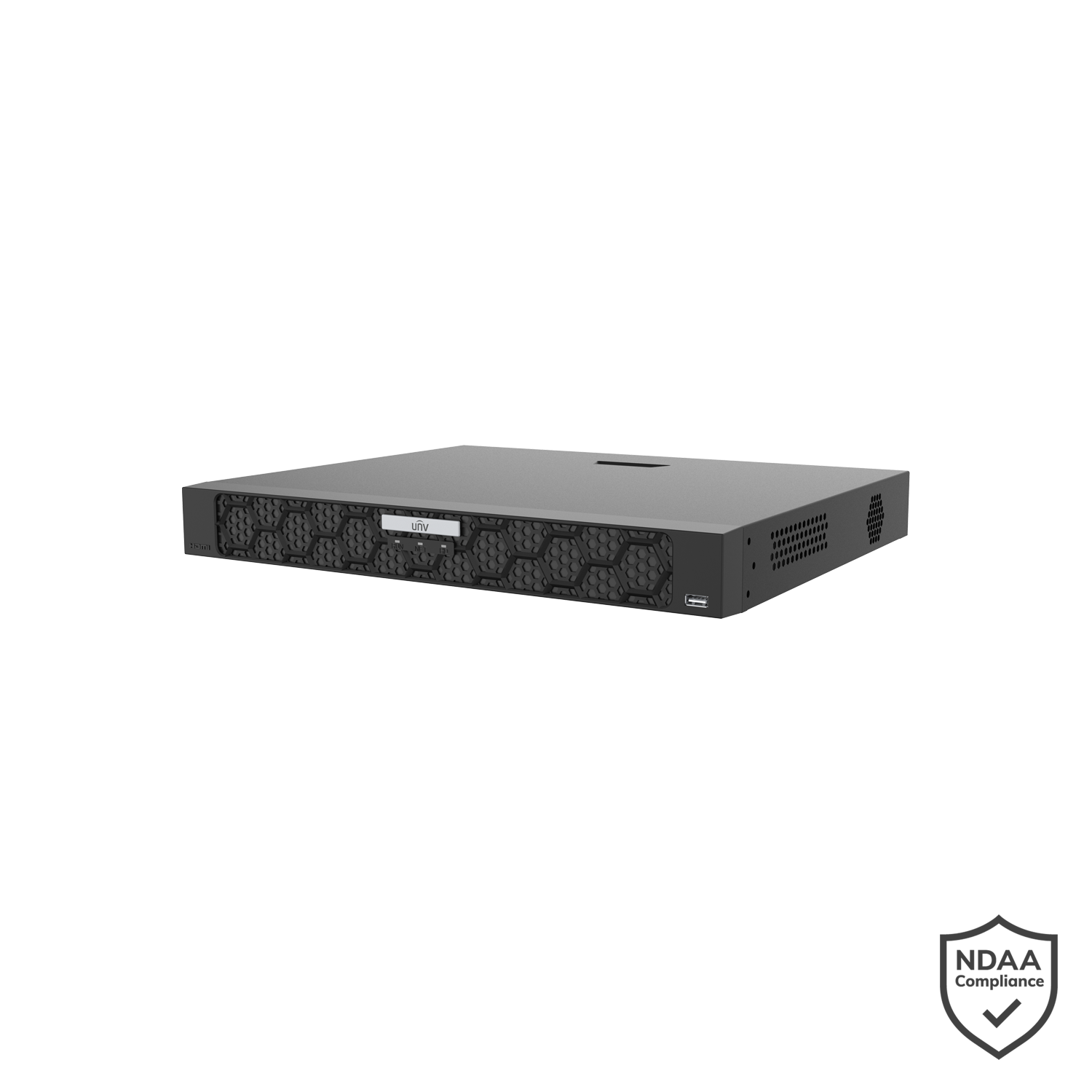 Uniview 16ch NVR Record Up to 16MP, 16 Port PoE, HDMI(4K), 2-SATA HDD Bays Up to 16TB for each disk, P2P, Ultr
