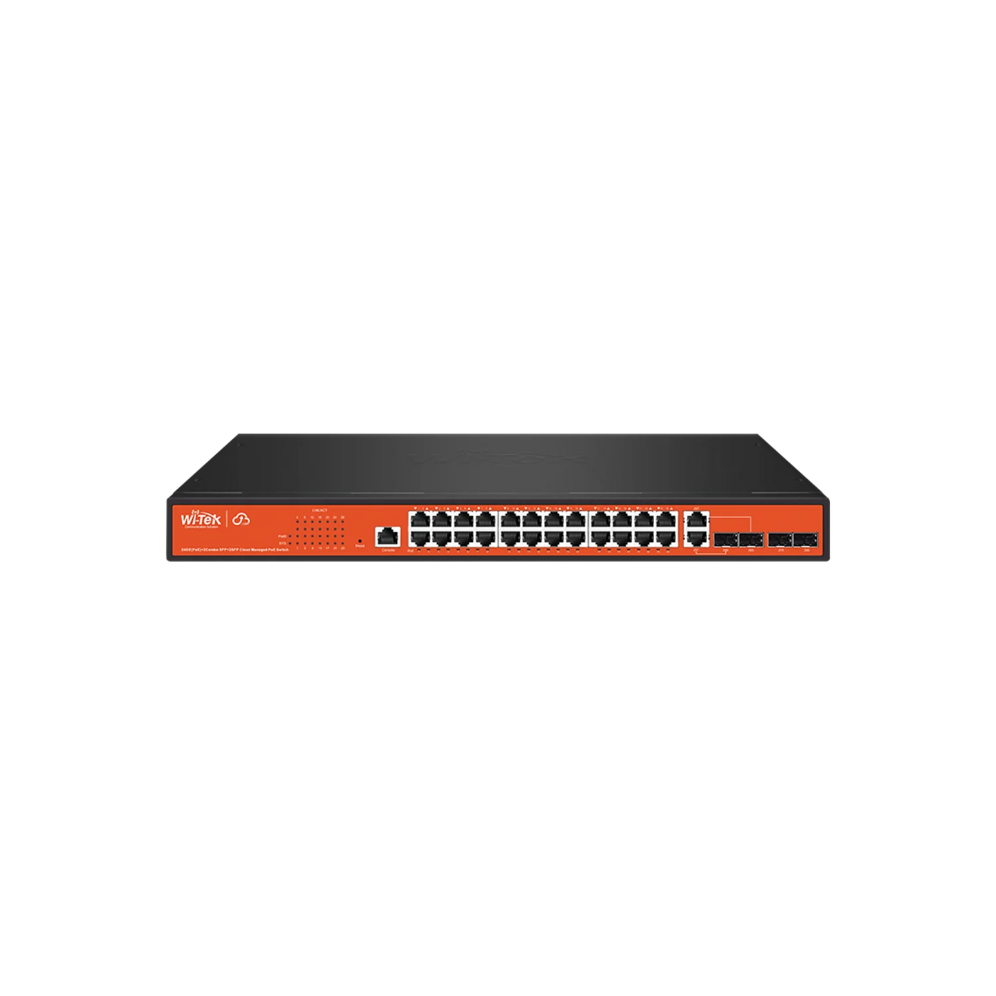 WI-TEK GIGA CLOUD MANAGED 24 PORTS POE SWITCH