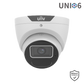 Uniview 6MP Prime Series Fixed LightHunter Turret, 2.8mm, Corridor mode, SD Card, WDR, IR40m, Built-in Mic, IP - White