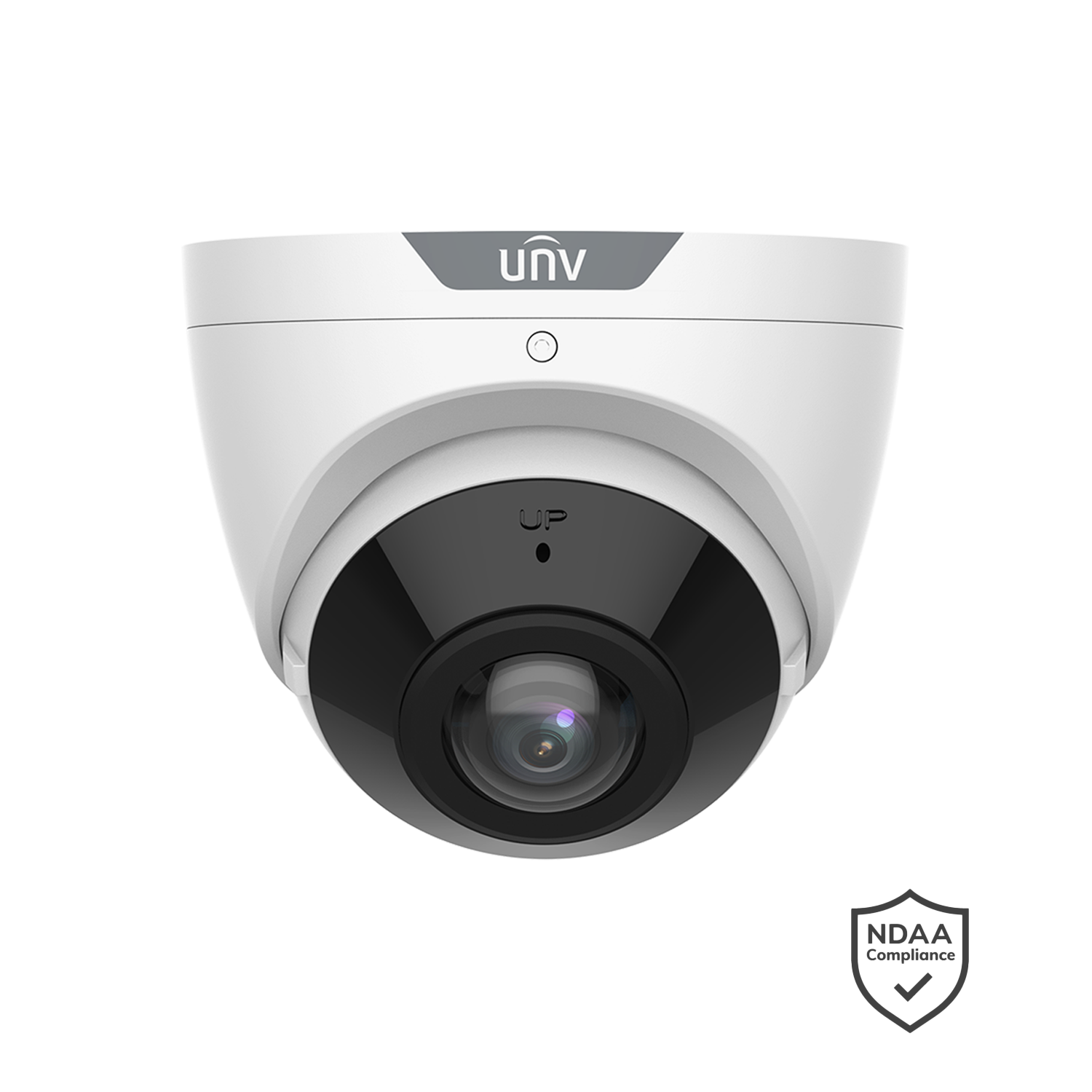 Uniview 8MP OmniView Fixed IR Turret Network Camera, 1.68mm fixed lens, 180° horizontal viewing angle, dewarpi
