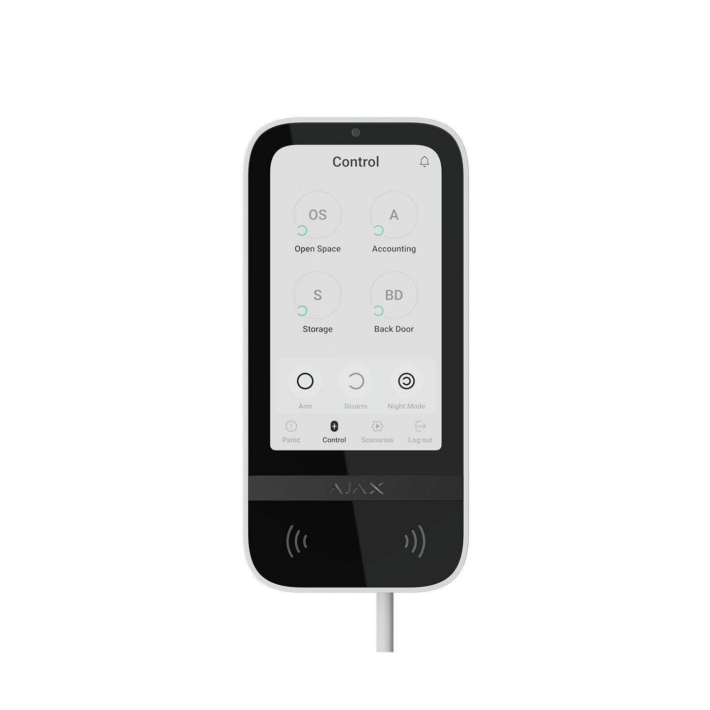KeyPad TouchScreen Fibra White