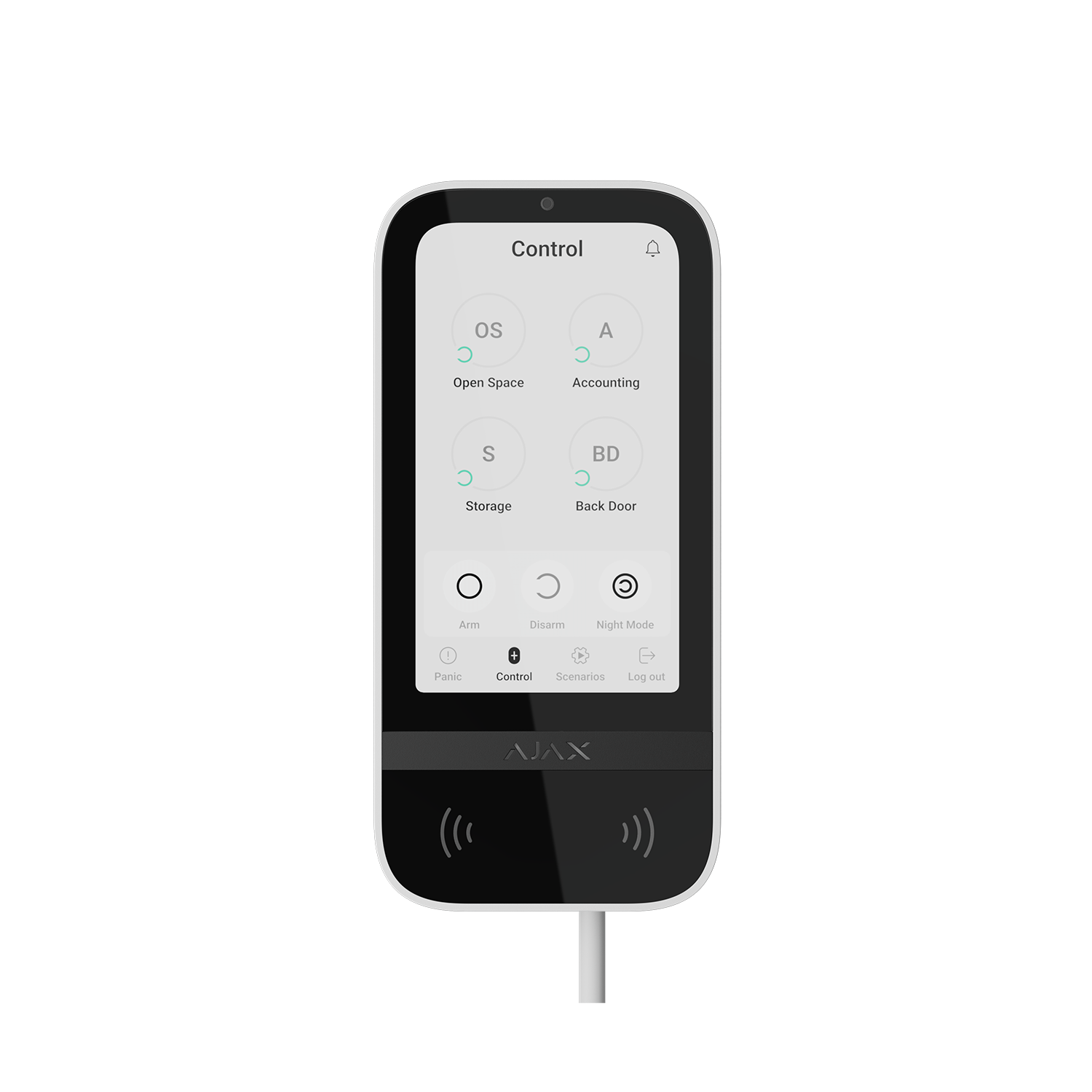 KeyPad TouchScreen Fibra White