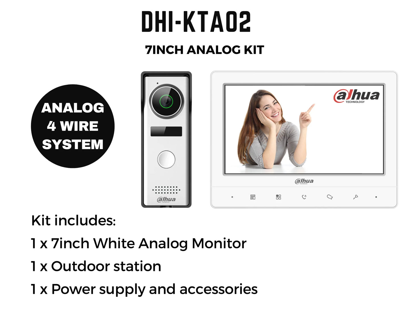 DAHUA 4-WIRE INTERCOM KIT