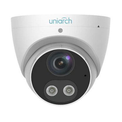 UNIARCH 8MP HD INTELLIGENT LIGHT AND AUDIBLE WARNING FIXED EYEBALL NETWORK CAMERA