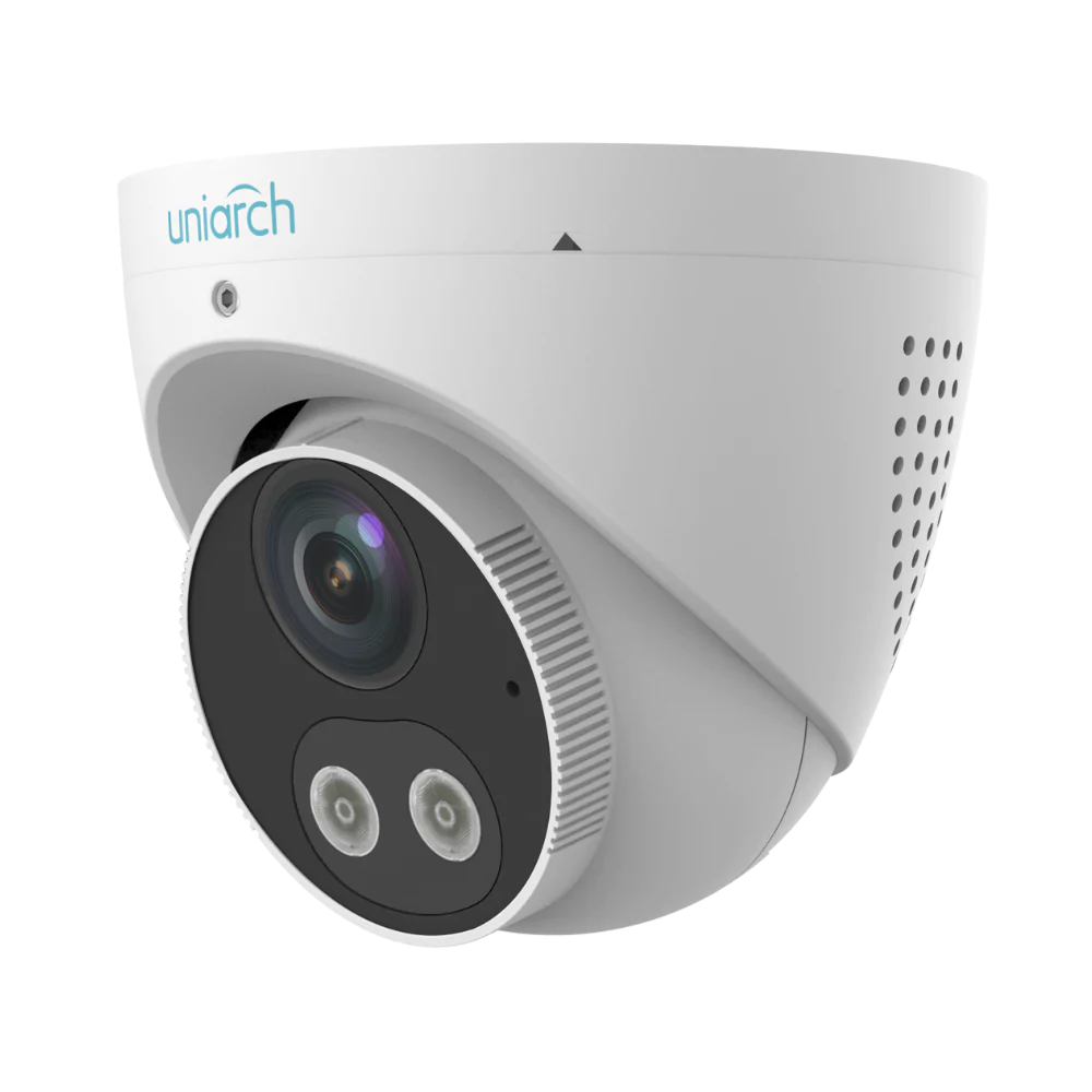 UNIARCH 8MP HD INTELLIGENT LIGHT AND AUDIBLE WARNING FIXED EYEBALL NETWORK CAMERA