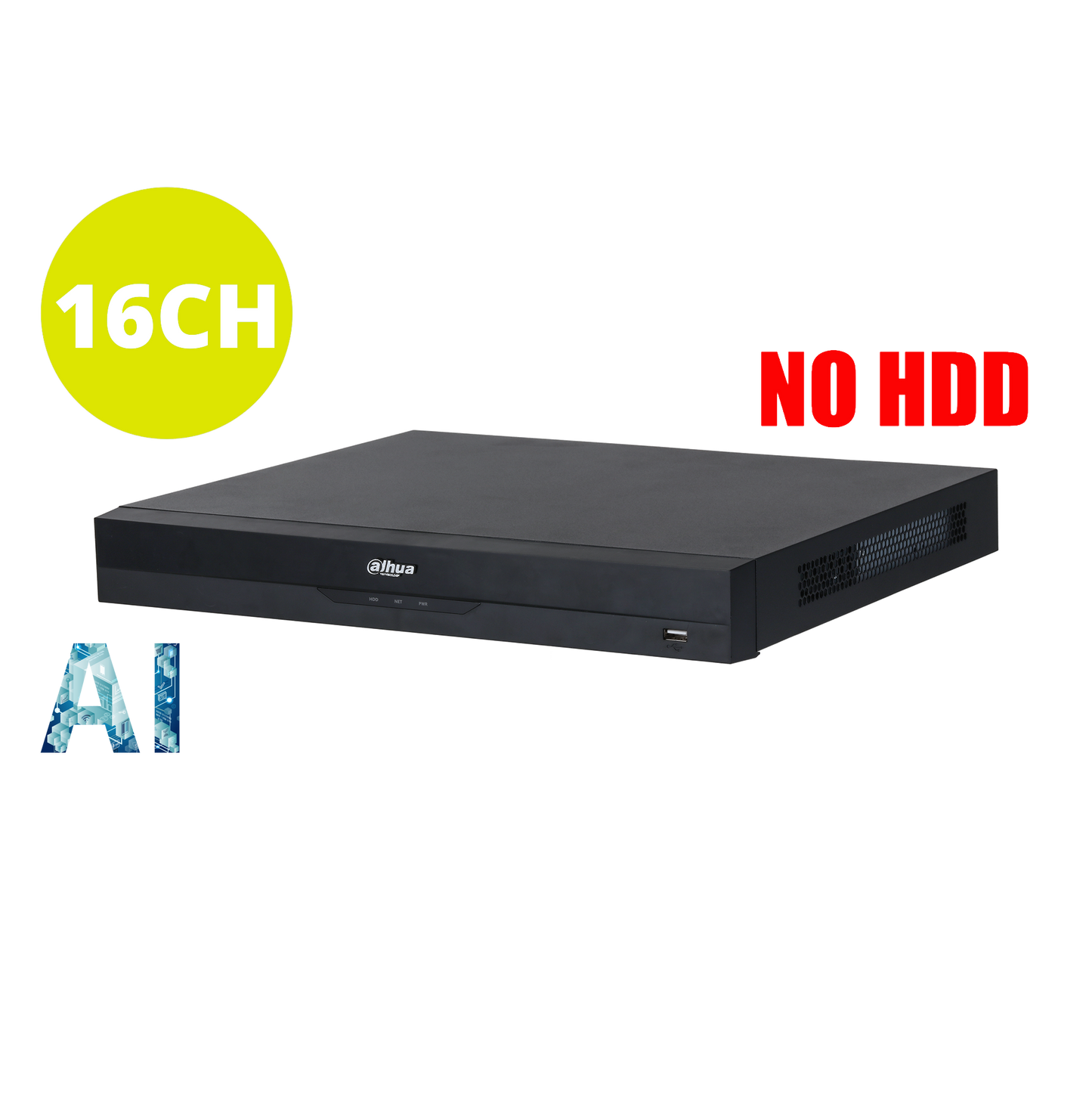 DAHUA 16CH AI NVR WITHOUT HDD
