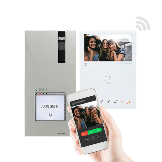 8561V - Quadra & Handsfree Mini Family Kit (Full IP) w/WiFi