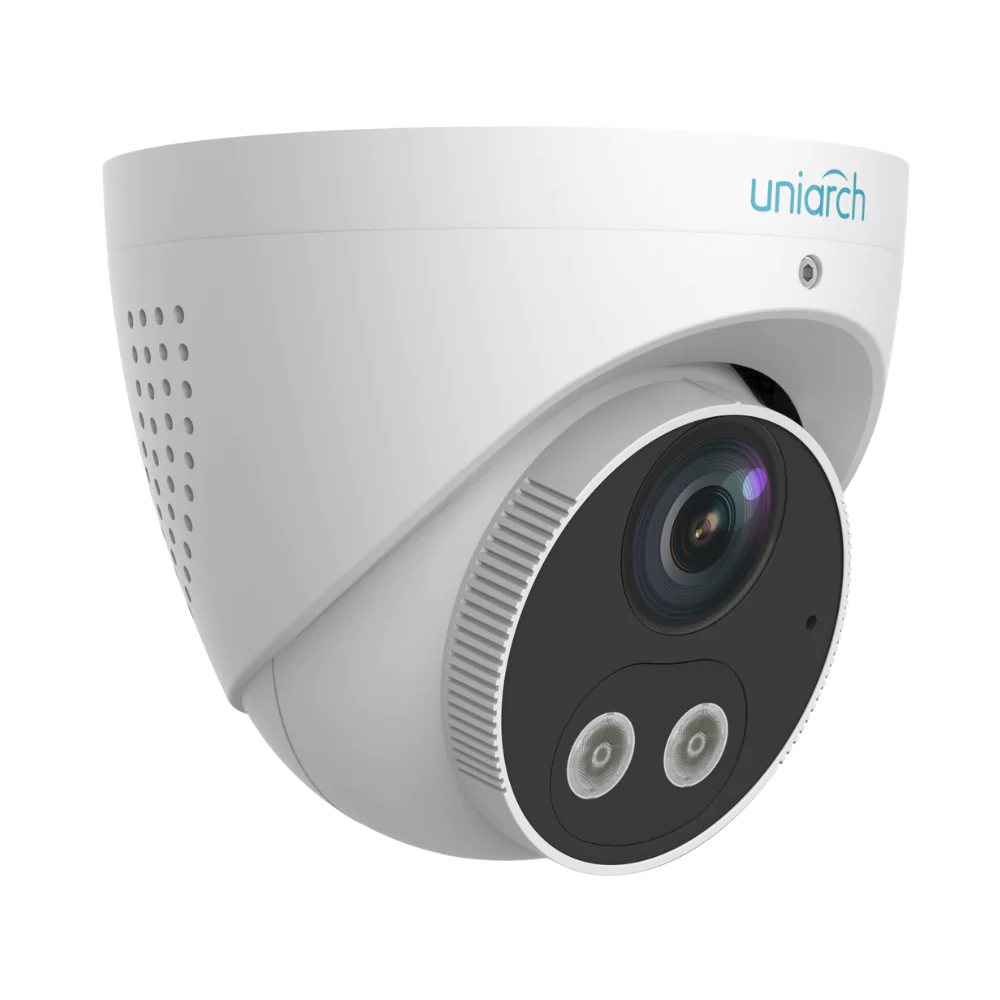 UNIARCH 8MP HD INTELLIGENT LIGHT AND AUDIBLE WARNING FIXED EYEBALL NETWORK CAMERA