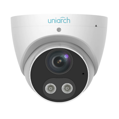 UNIARCH 5MP HD INTELLIGENT LIGHT AND AUDIBLE WARNING FIXED TURRET NETWORK CAMERA